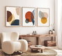 Wallity Cuadro Decorativo Enmarcado Huhu209 50 x 70 cm (3 piezas)
